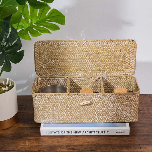 Handmade Rattan + Seagrass Storage Box