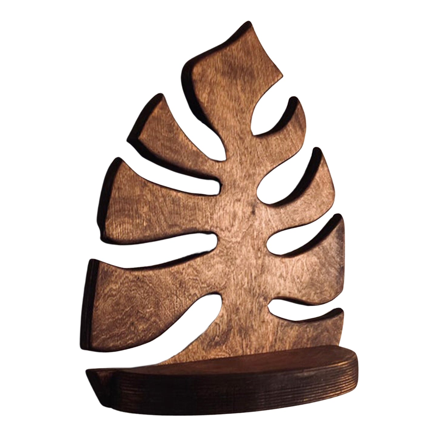 Monstera Leaf Floating Shelf