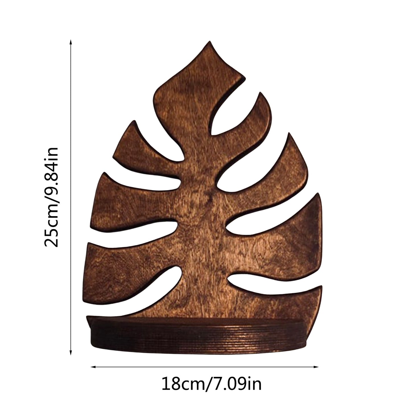 Monstera Leaf Floating Shelf