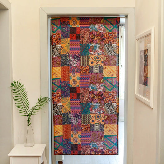 Patchwork Printed Curtain Panel