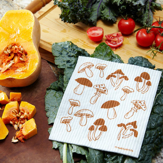 Mushroom Swedish Dishcloth